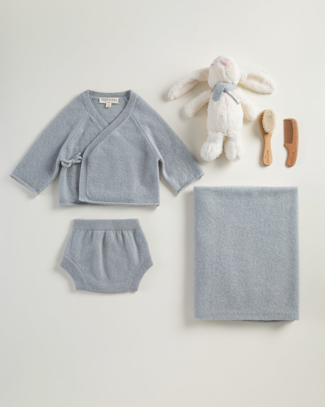 Petit Louli Spring Paris Cashmere Set — close-up of bloomer detail