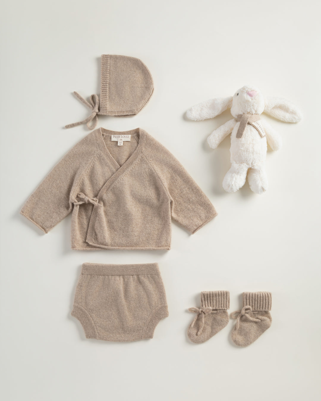 Prestige cashmere bloomers set & bunny