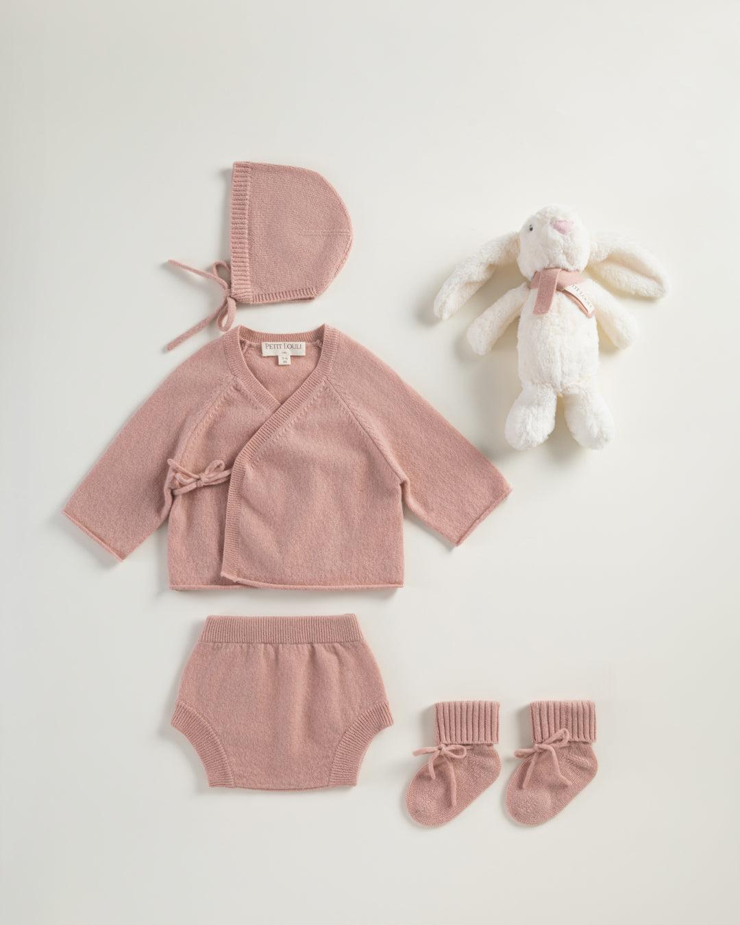Prestige cashmere bloomers set & bunny