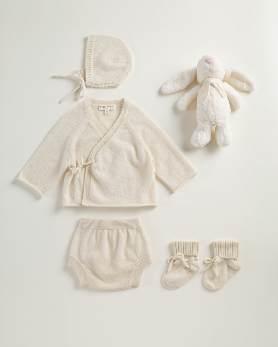 Prestige cashmere bloomers set & bunny