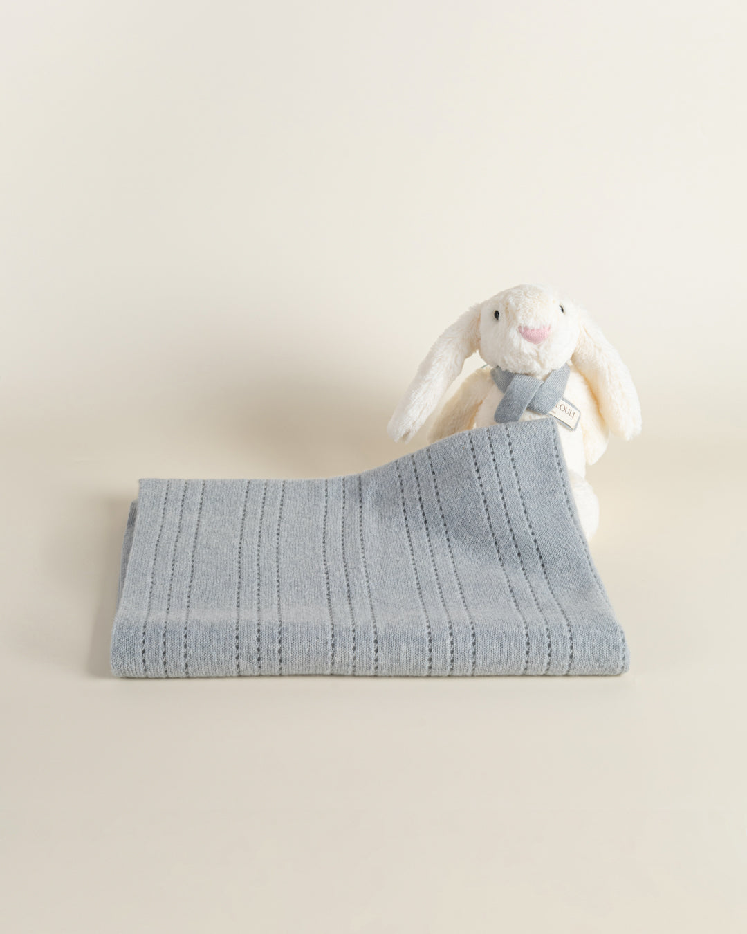 The Cashmere Baby Blanket & Bunny Gift Set (Mist)